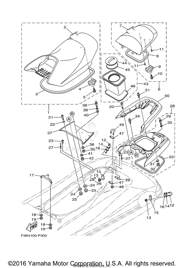 COVER, SEAT 1 | F2C-U371B-50-00