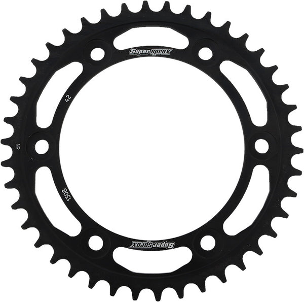 REAR SPROCKET STEEL 42T-520 BLK HON