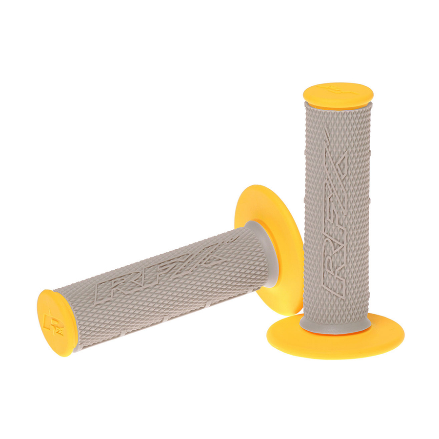 DUAL COMPOUND GRIPS YELLOW WITH GREY CENTER | FXHG 20500 99YL
