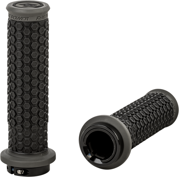 PILOT ATV LOCK-ON GRIPS BLACK/GRAY | 24-0109