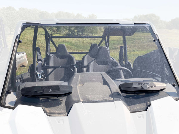 POLY FRONT WINDSHIELD FULL FIXED VENTED POL | 2791