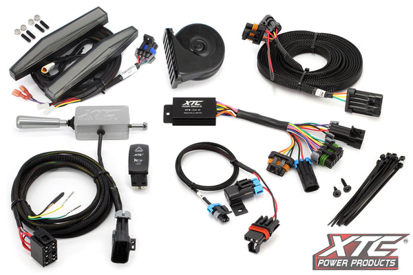 AUTO TURN SIGNAL KIT W/ BILLET LEVER AND FRONT DRL LIGHTS POL