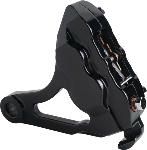 4 PIST REAR CALIPER KIT BLACK DYNA 06-07