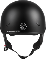 HH-45 HALF HELMET NAKED MATTE BLACK SM
