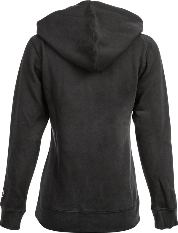 WOMEN'S FLY CORPORATE ZIP UP HOODIE BLACK