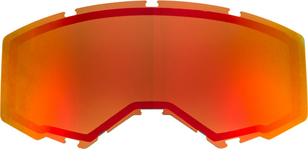 DUAL LENS W/O VENTS ADULT RED MIRROR/BROWN | FLB-017
