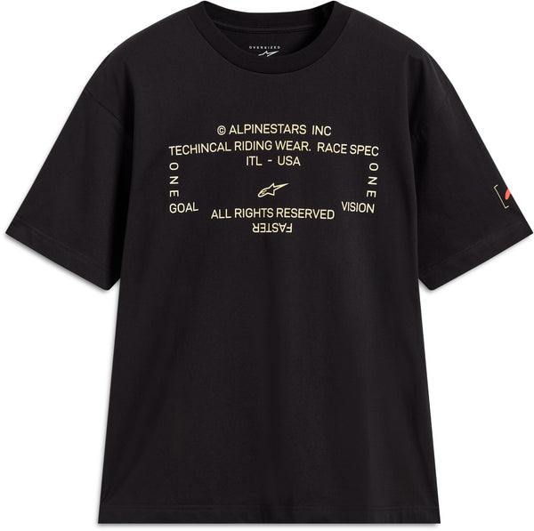 INFINITY OVERSIZED SS CSF TEE BLACK