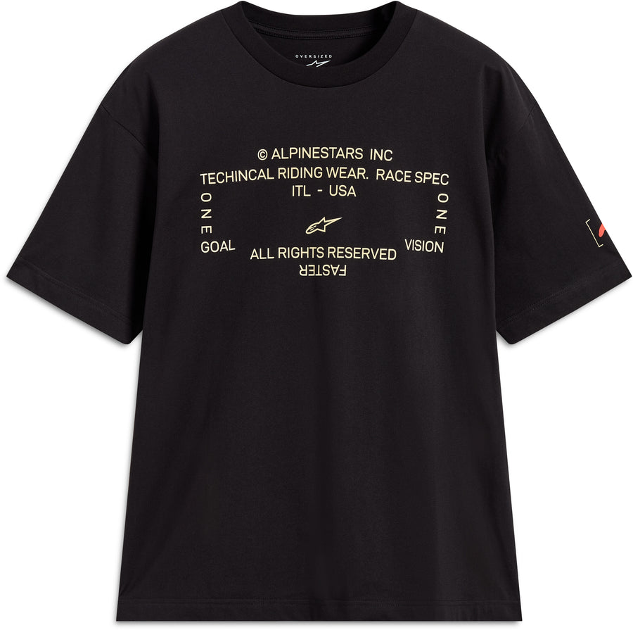 INFINITY OVERSIZED SS CSF TEE BLACK