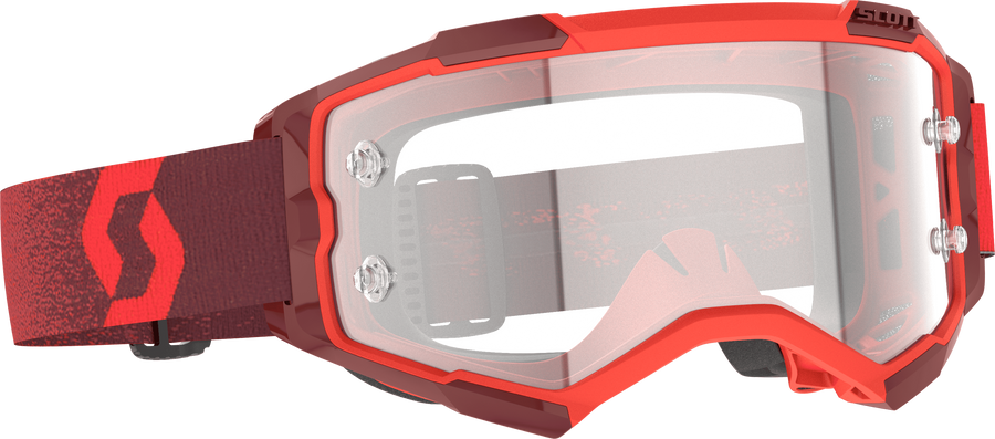 FURY GOGGLE RED CLEAR WORKS