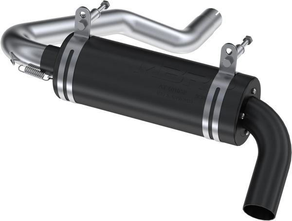 SINGLE SLIP-ON SYSTEM W/ 4.25" PERFORMANCE MUFFLER BLK | AT-8108P