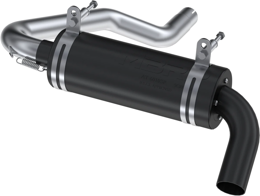 SINGLE SLIP-ON SYSTEM W/ 4.25" PERFORMANCE MUFFLER BLK | AT-8108P