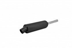 SINGLE SLIP-ON SYSTEM W/ UTILITY MUFFLER BLK KAW | AT-7203