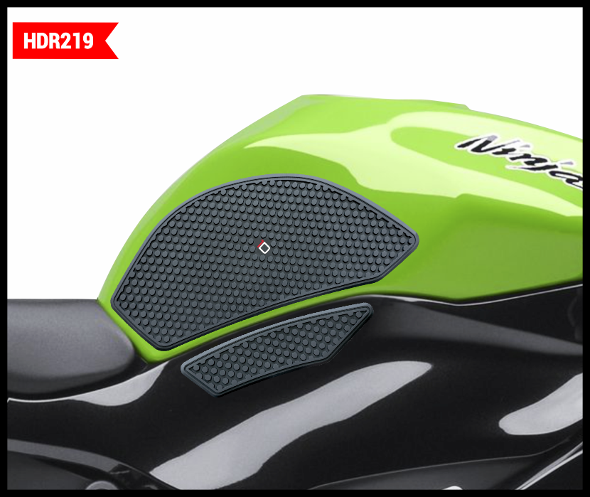 HDR TANK SIDE PAD BLACK KAW | HDR219