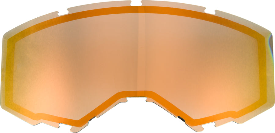 DUAL LENS W/O VENTS ADULT ORANGE MIRROR/SMOKE