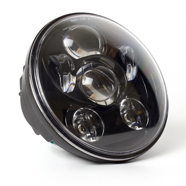 HEADLIGHT 5.75" BLACK 6 PROJECTOR