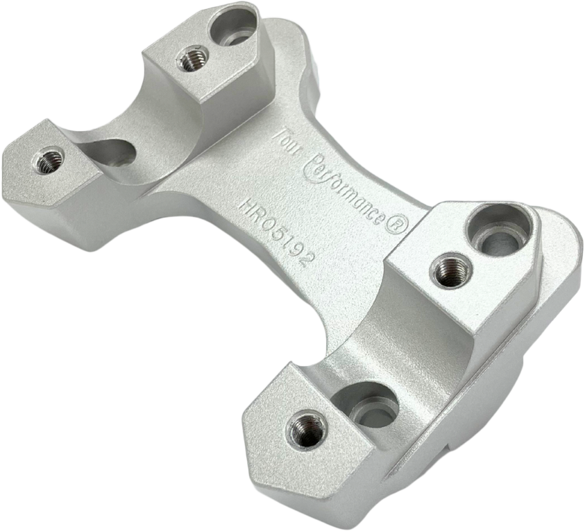 HANDLEBAR RISERS TOUR SILVER BMW