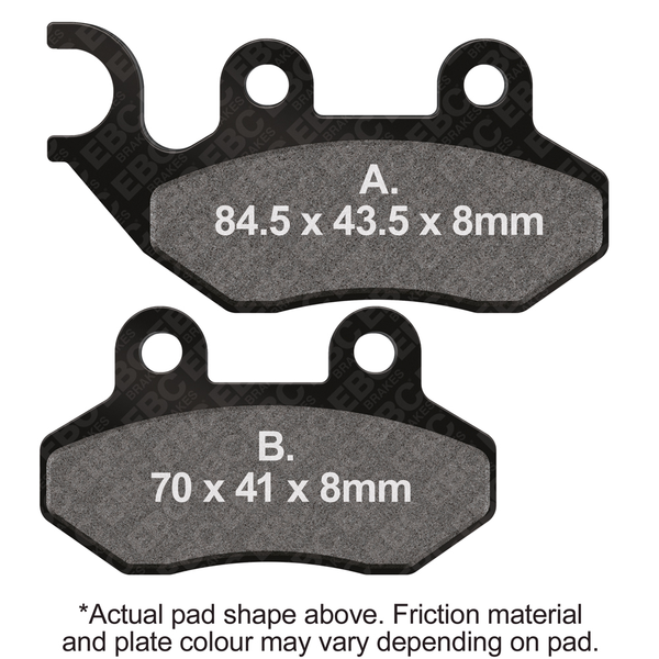 BRAKE PADS SFA264HH DOUBLE-H SINTERED