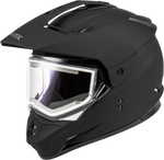 GM-11S SNOW HELMET W/ ELEC SHIELD MATTE BLACK 3X
