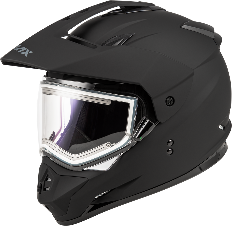 GM-11S SNOW HELMET W/ ELEC SHIELD MATTE BLACK 3X