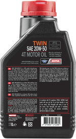 MOTUL TWIN 100% SYN OIL 20W50 1QT