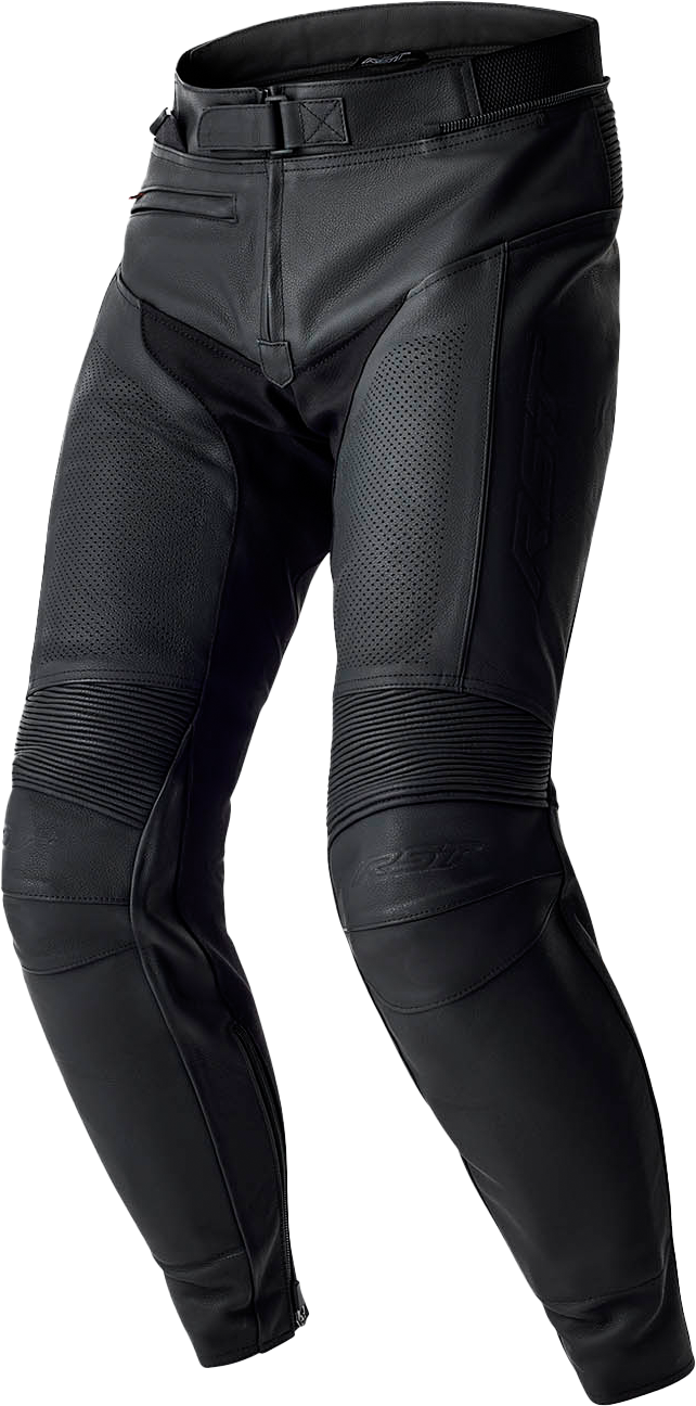 T2 D3O LEATHER PANTS BLACK XL