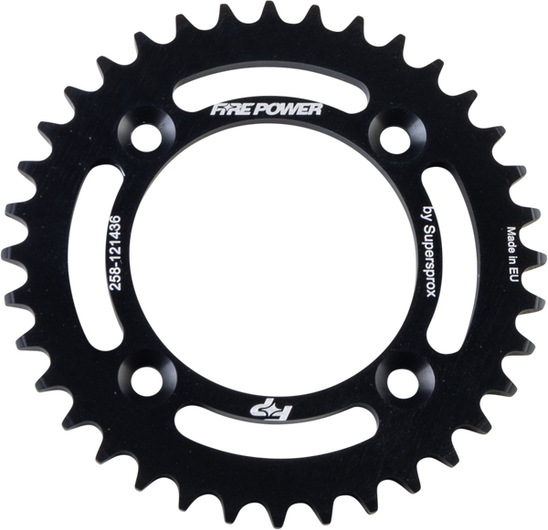 REAR SPROCKET ALUMINUM 36T BLK | FPA-1214-36-BLK