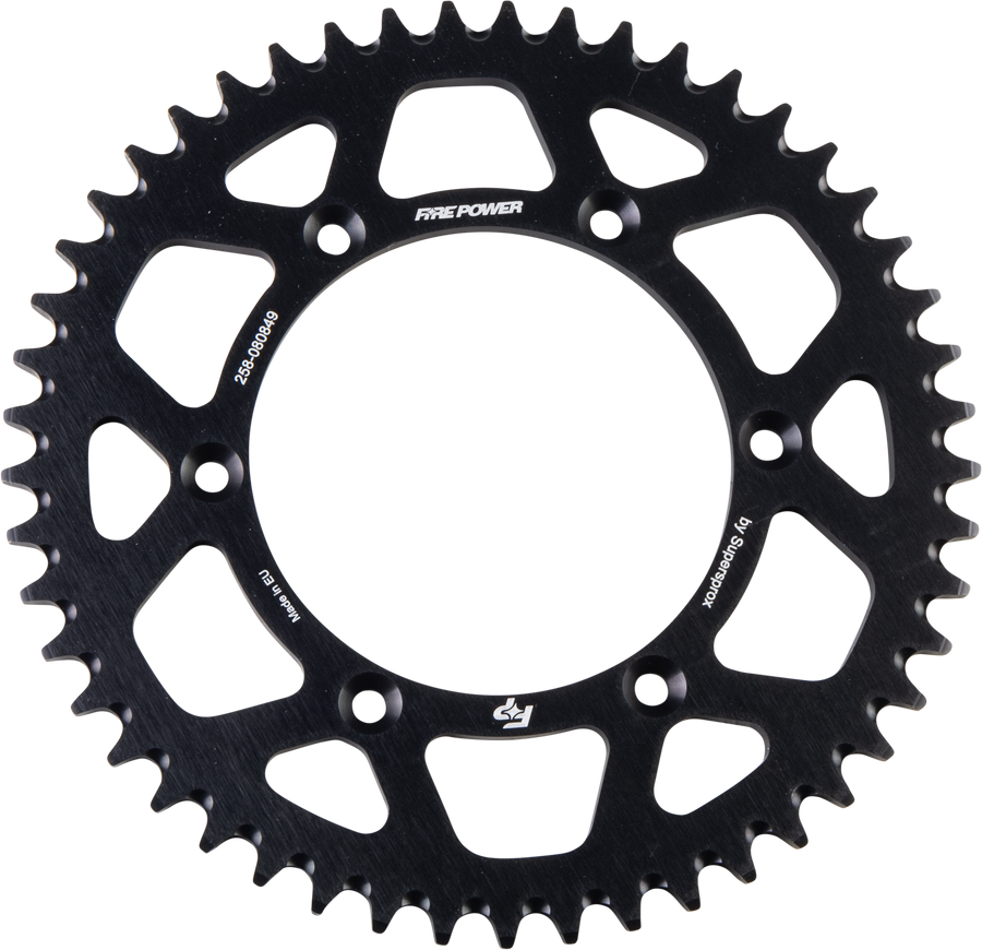 REAR SPROCKET ALUMINUM 49T BLK | FPA-808-49-BLK