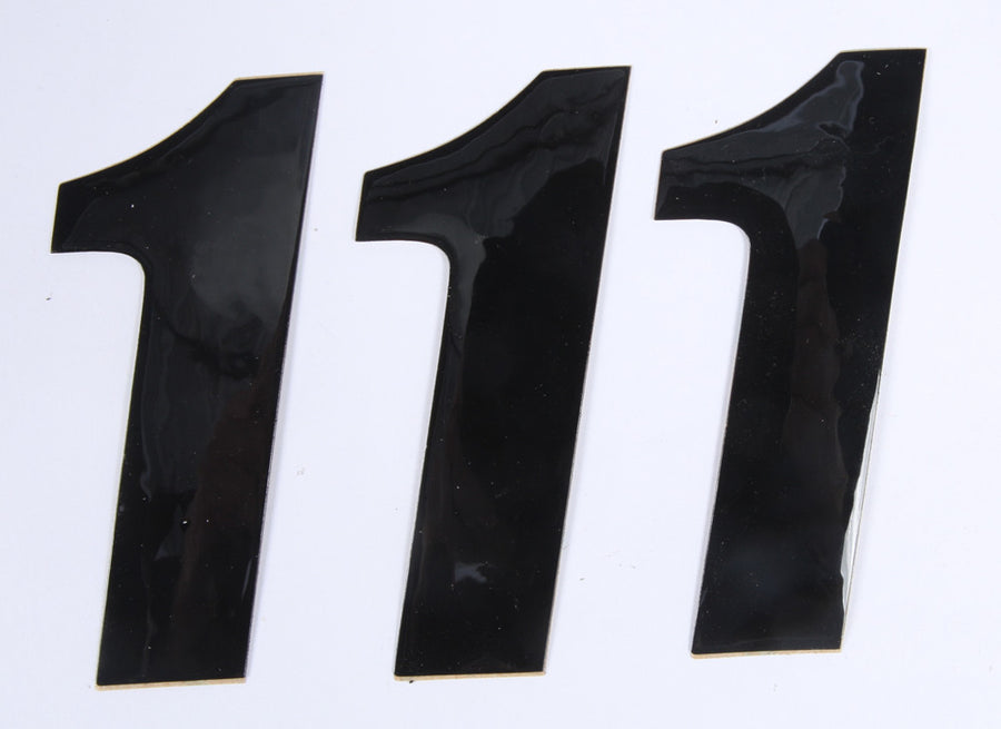 NUMBER 1 BLACK 4" 3/PK | 45-24-1