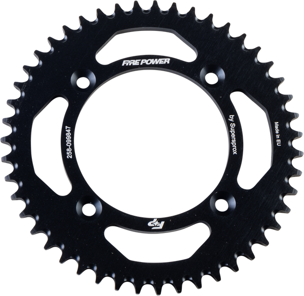 REAR SPROCKET ALUMINUM 47T BLK | FPA-998-47-BLK
