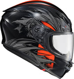 EXO-R430 FULL FACE HELMET WYVERN BLK/RED 2X