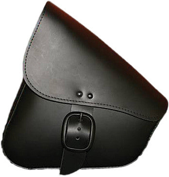 LEATHER SWINGARM BAG BLACK W/MATTE BLACK BUCKLE | 59893-00