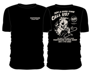 CALL US TEE BLACK