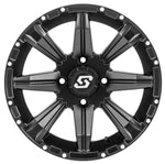 SPARX WHEEL 14X7 4/156 4+3 (+5MM) BLACK