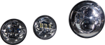 LED HEADLIGHT/PASSING LAMP SET CHROME | 820-0367