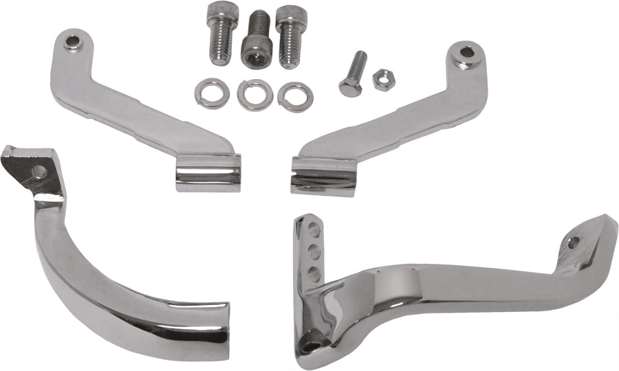 FLOORBOARD MOUNTS CHROME FRT FLH/FLT 93-09 TOUR CVO 06-14 | 16-211