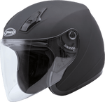 OF-17 OPEN-FACE HELMET MATTE BLACK LG