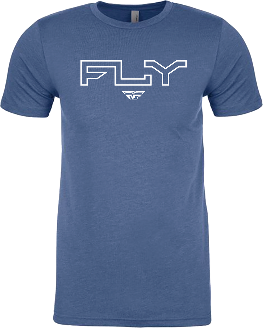 FLY EDGE TEE COOL BLUE HEATHER MD