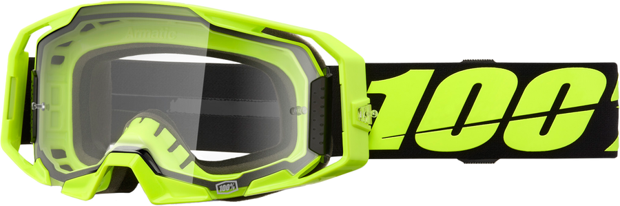 ARMATIC GOGGLE NEON YELLOW CLEAR LENS