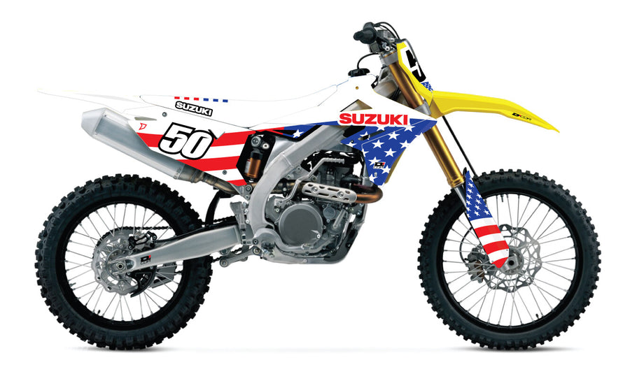 COMPLETE KIT USA SUZUKI RMZ250/450 WHT BG | 20-40-400