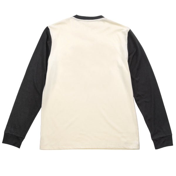 CAPONE YD LS TEE WHT/BLK 2X