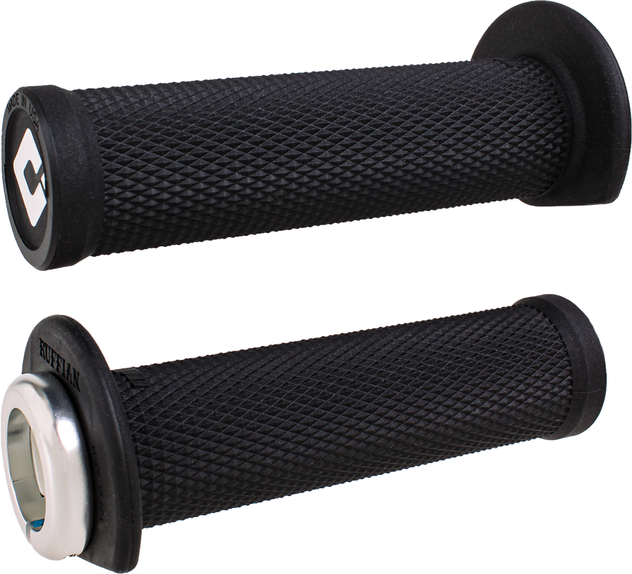 ATV/PWC RUFFIAN LOCKON GRIP 125MM BLACK/SILVER