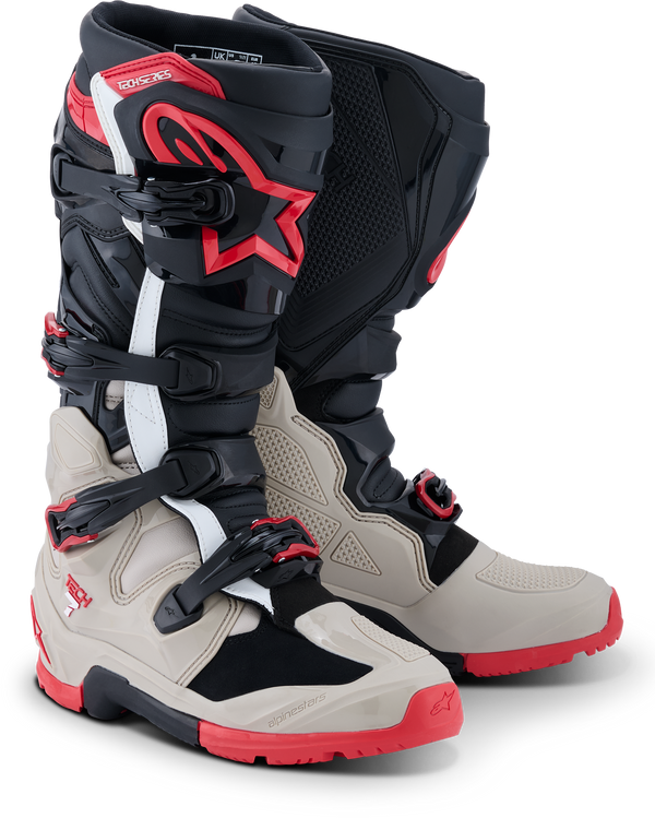 TECH 7 ENDURO BLK/LIGHT GRY/BRIGHT RED 8 | 2010426-1903-8