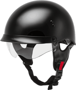 HH-65 HALF HELMET FULL DRESSED BLACK XS