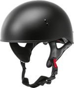 HH-65 HALF HELMET NAKED MATTE BLACK LG