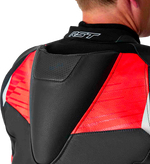 TRACTECH EVO D3O JACKET BLK/FLO RED LEATHER
