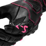 WOMENS S1 GLOVE BLACK/PINK LEATHER
