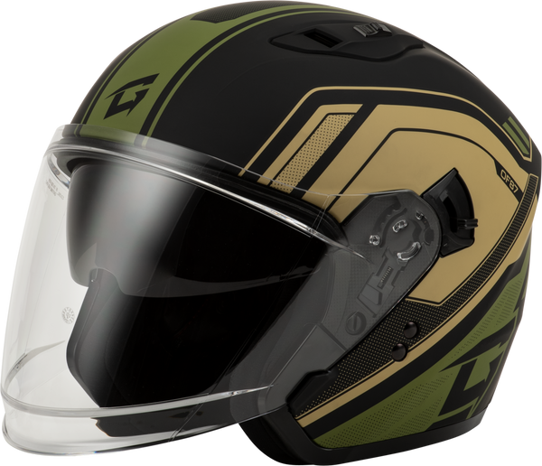 OF-87 DUKE HELMET MATTE BLACK/GREEN