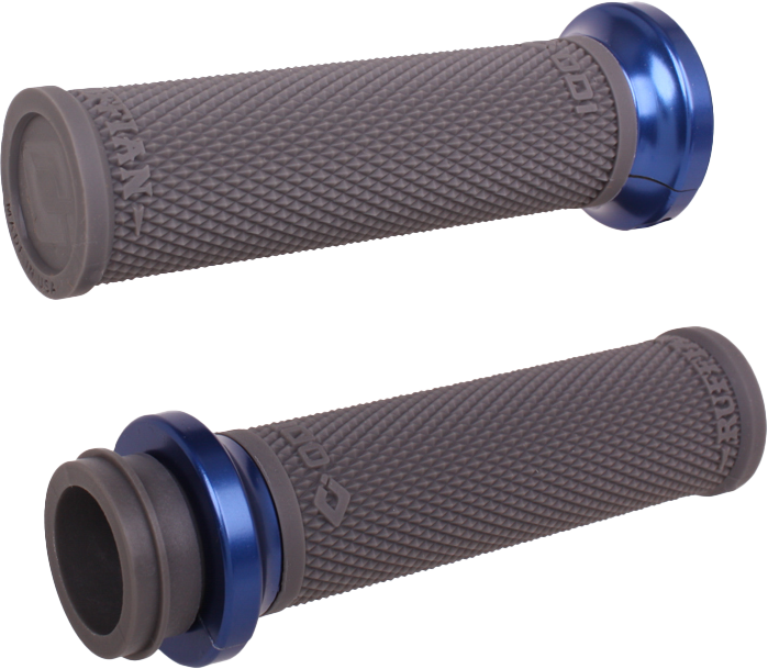 RUFIAN GRIPS TBW 1" GRAPHITE/BLUE