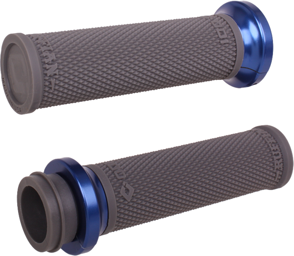 RUFIAN GRIPS TBW 1" GRAPHITE/BLUE