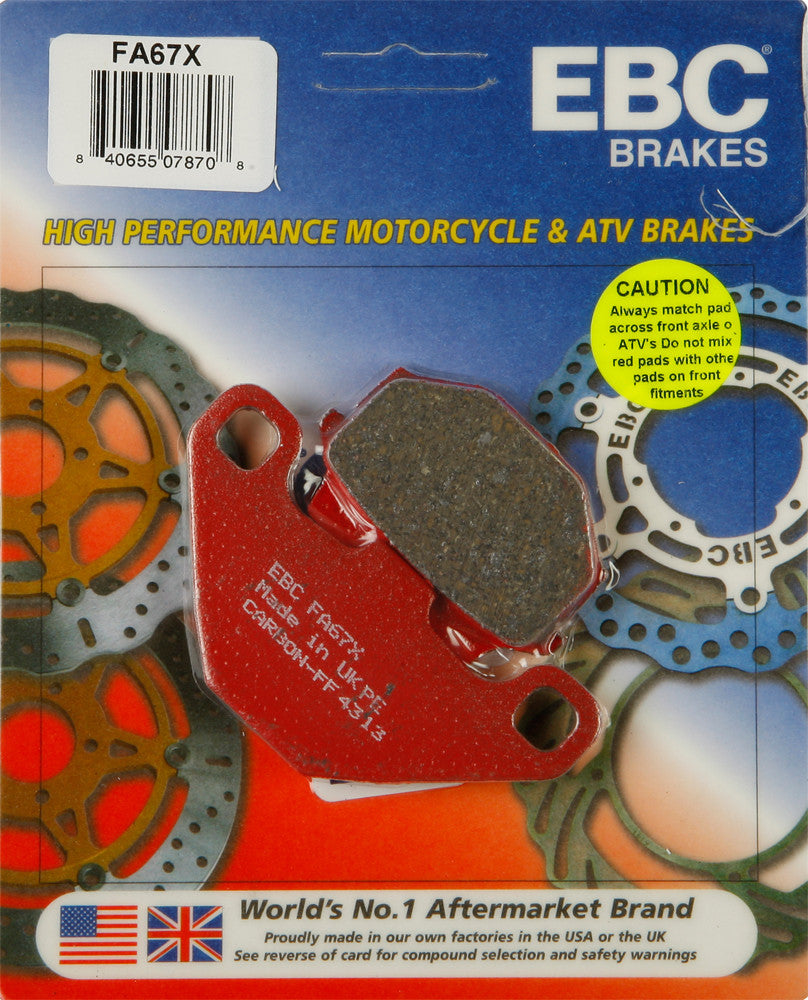 BRAKE PADS FA67X CARBON X SERIES